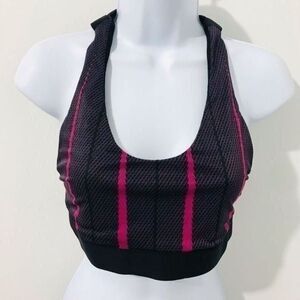 Koral Black with red stripes Sports bra size M.   A395